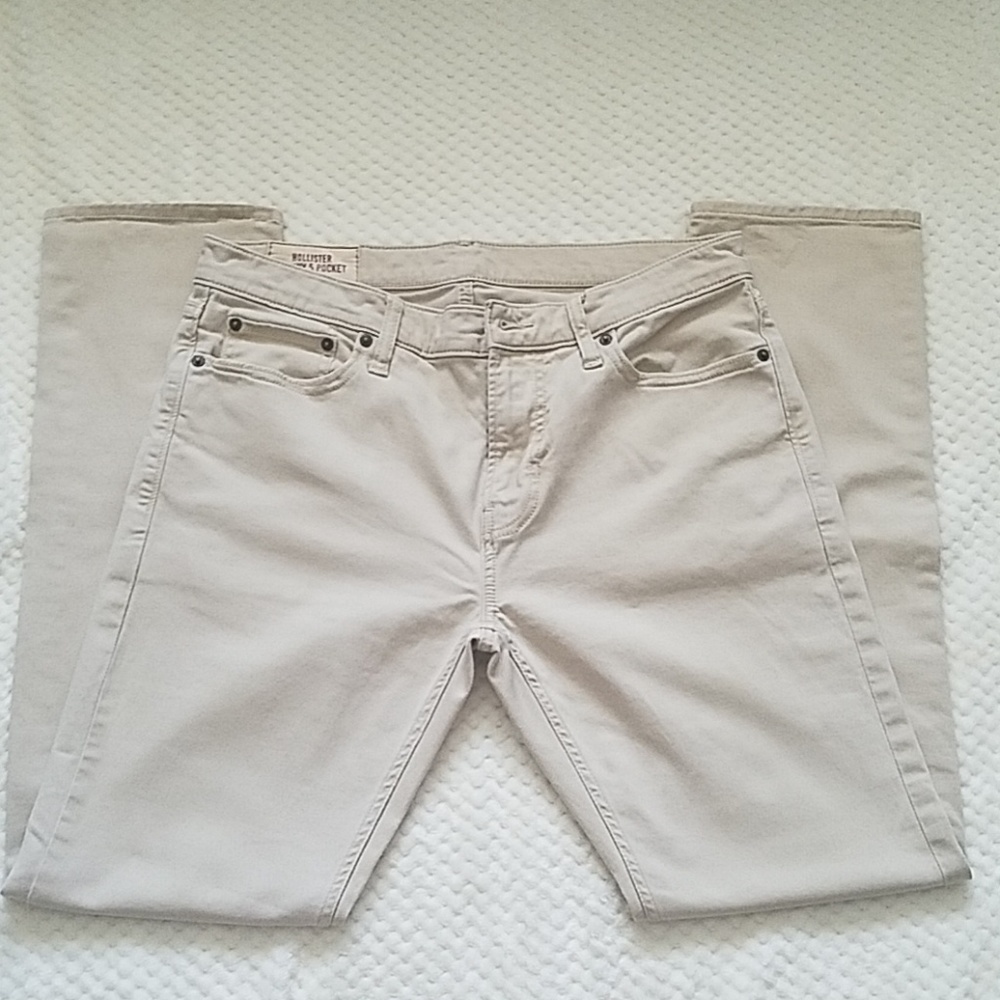 Mens Hollister skinny cut khakis